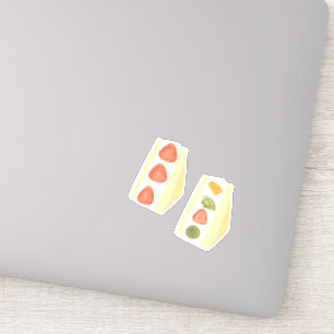 Pegatina Sándwiches De Frutas Y Postres De Crema