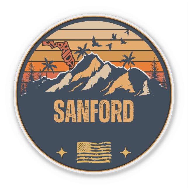 Pegatina Sanford, Florida  (Anverso)