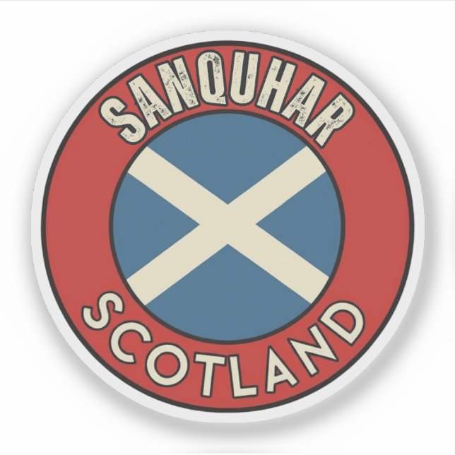 Pegatina Sanquhar, Scotland (Anverso)