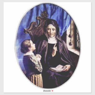 Pegatina Santa Ángela Merici Patrona de Educadores y