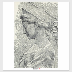 Pegatina Santa Cecilia virgen y mártir