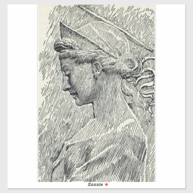 Pegatina Santa Cecilia virgen y mártir (Hoja)