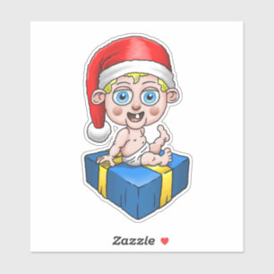 Pegatina Santa Claus bebé