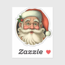 Santa Claus se acerca a sonreír a Cristo de la pel