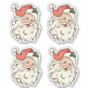 Pegatina Santa Claus vintage