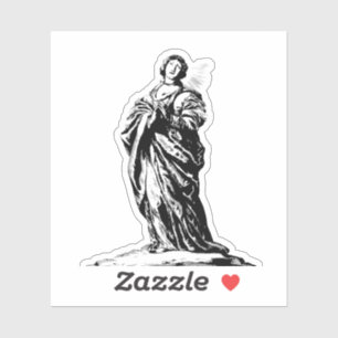 Pegatina Santa Cunera de Rhenen virgen y mártir