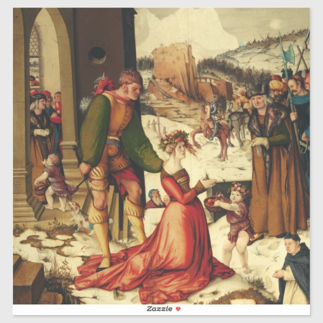 Pegatina Santa Dorotea de Cesarea (Hoja)