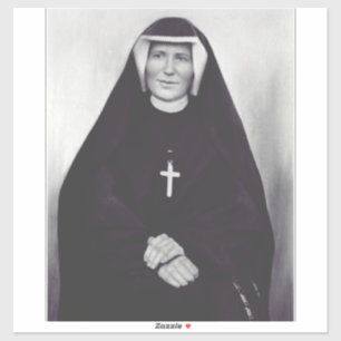 Pegatina Santa Faustina Kowalska Apóstol de la Divina Miser