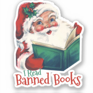 Pegatina Santa Lee libros prohibidos