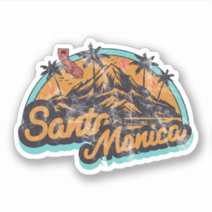 Pegatina Santa Mónica, California