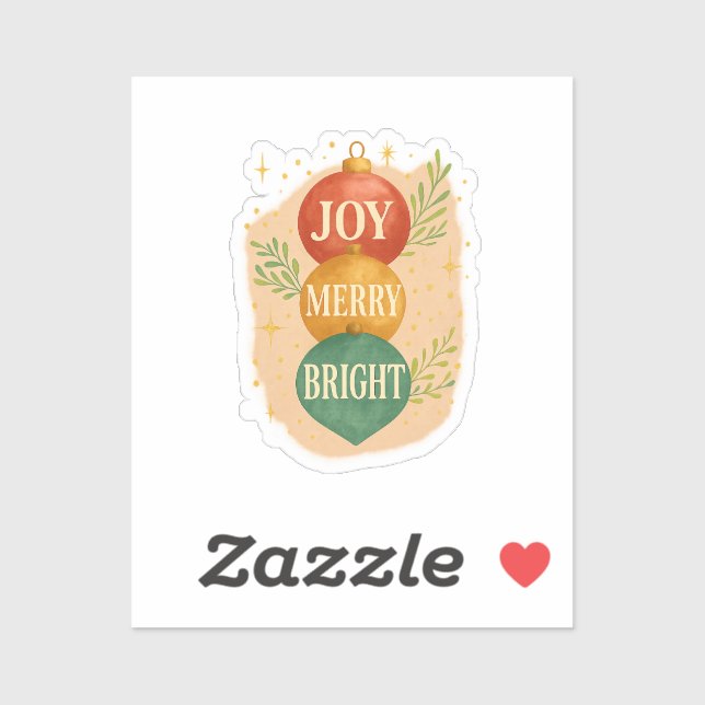 Pegatina Santa & Snowman Winter Scene – Festive Holiday  (Hoja)