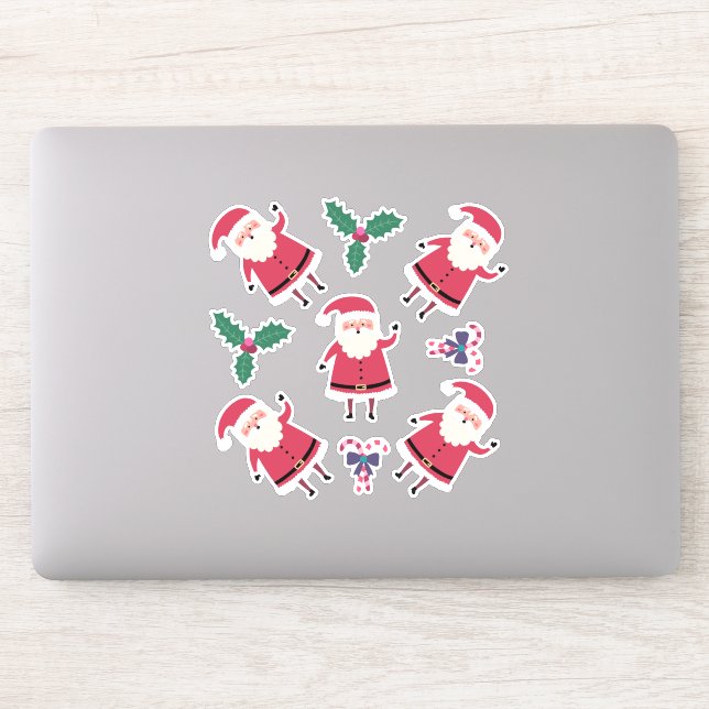 Pegatina Santa super lindo, tema de Navidades (Ordenador)