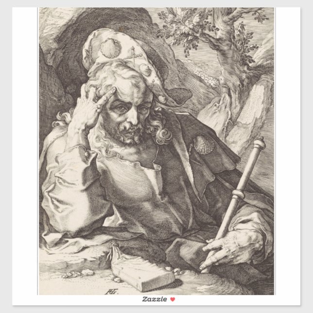 Pegatina Santiago el Mayor el Apóstol (Hoja)