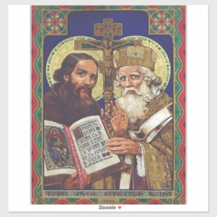 Pegatina Santos Cirilo y Metodio Patrocinadores de Europa