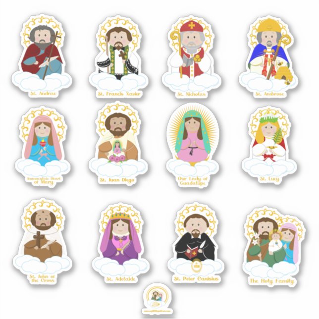 Pegatina Santos de Advenimiento (Anverso)