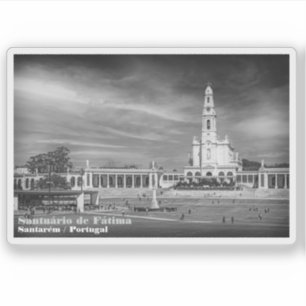 Pegatina Santuario católico de Nuestra Señora de Fátima, Po