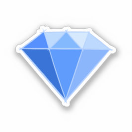 Pegatina Sapphire Gemstone. Joyería. 45 Aniversario Boda