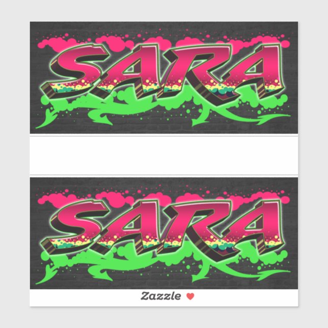 Pegatina Sara Vorname Name Graffiti Aufkleber Sticker (Hoja)