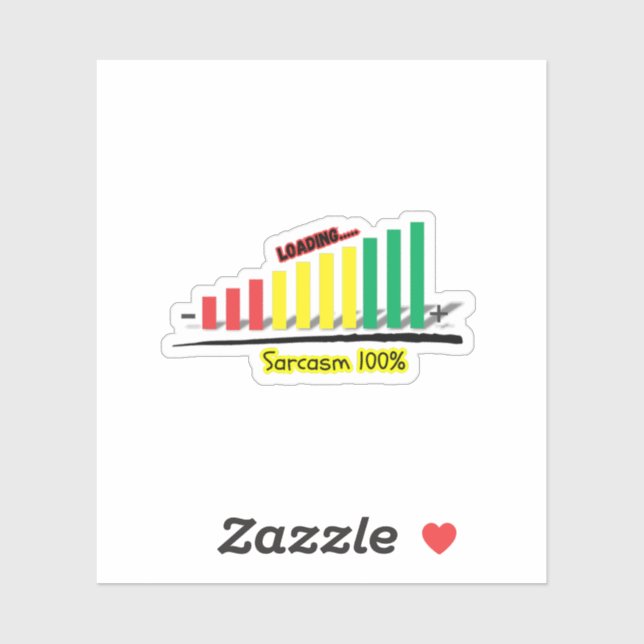 Pegatina SarcasmMeter (Hoja)