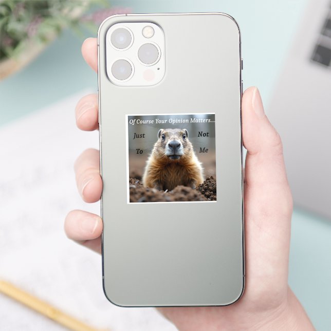 Pegatina sarcastic Your opinion matters (Teléfono)
