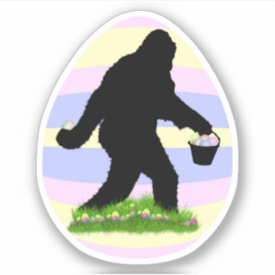 Pegatina Sasquatch de Pascua 