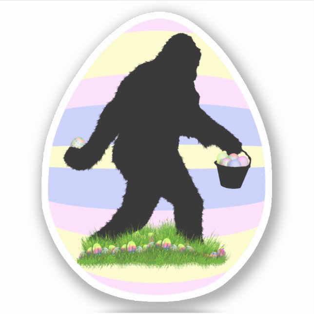 Pegatina Sasquatch de Pascua  (Anverso)