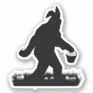 Pegatina Sasquatch de Pascua