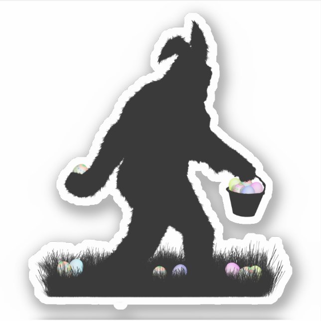 Pegatina Sasquatch de Pascua  (Anverso)