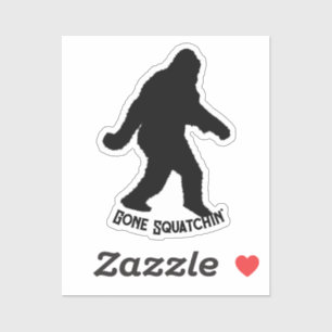 Pegatina Sasquatch Squatchin' Silhouette