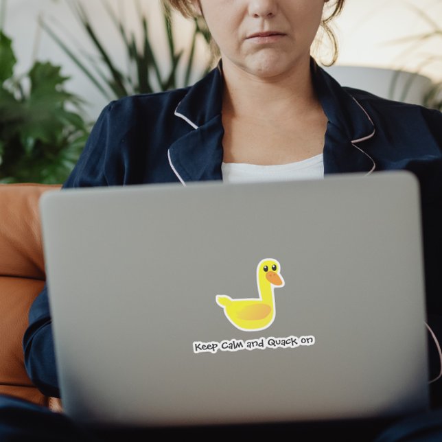 Pegatina Sassy Cute Sarcastic Duck Humor (Subido por el creador)