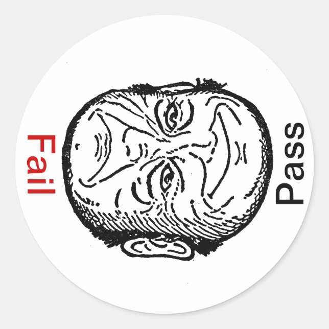 Pegatina Sat Unsat Pass Fail Optical Illuman (Anverso)