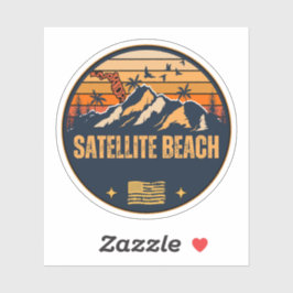Pegatina Satellite Beach, Florida 