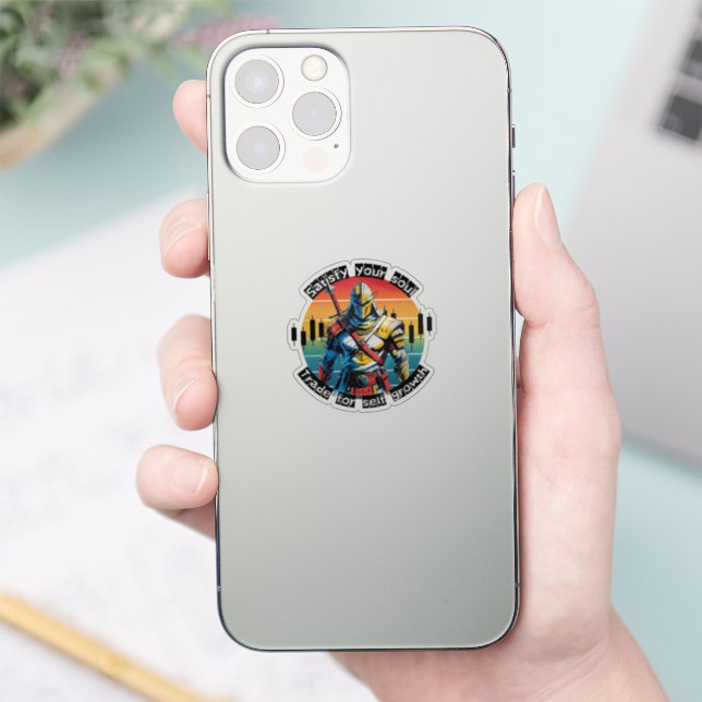 Pegatina Satisfy | Trade motivation | Fantasy Design (Teléfono)