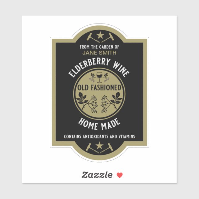 Pegatina Saúco Hecho a Medida (Hoja)