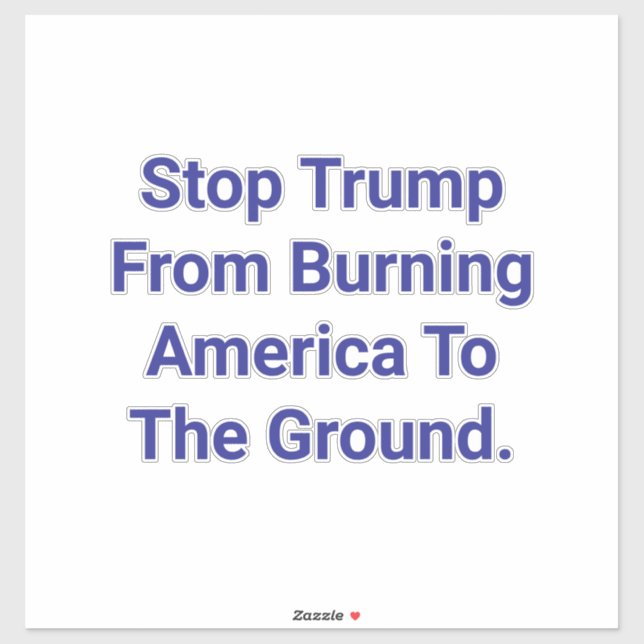 Pegatina Save America From Trump Hankamer Artjunkhaus Peace (Hoja)