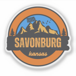 Pegatina Savonburg, Kansas