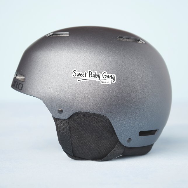 Pegatina SBG4LIFE - Pandilla de bebé dulce - No preguntes a (Lado del casco)