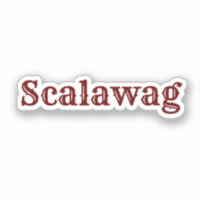 Pegatina Scalawag Oval