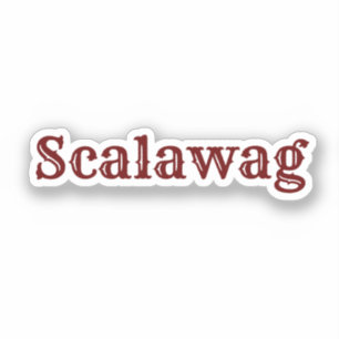 Pegatina Scalawag Oval