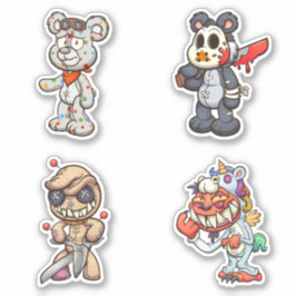 Pegatina Scare Bear - Horror