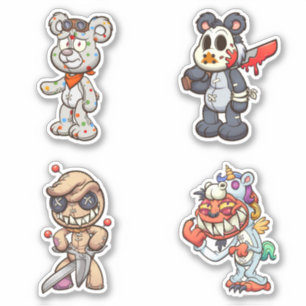 Pegatina Scare Bear - Horror