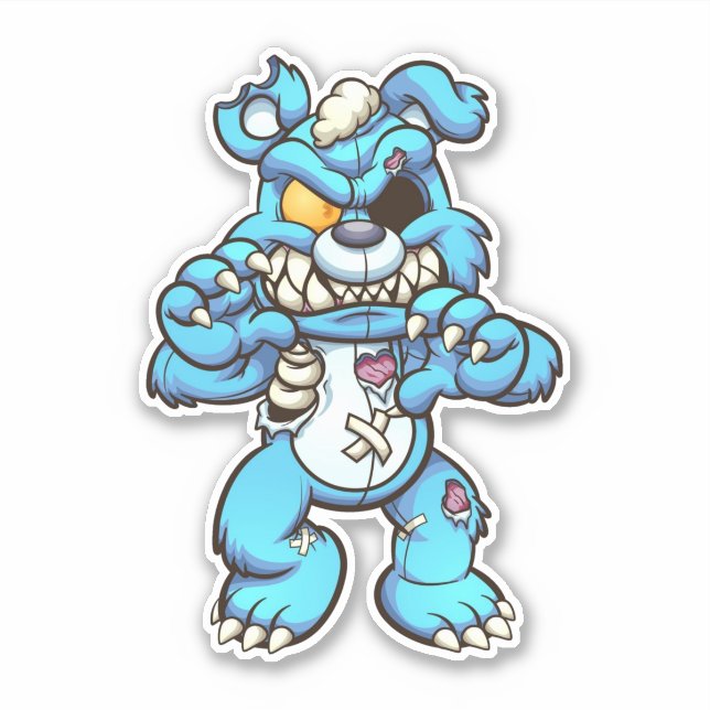 Pegatina Scare Bear - Zombie (Anverso)