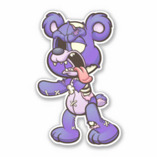 Pegatina Scare Bear - Zombie