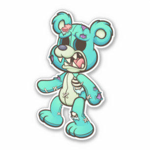 Pegatina Scare Bear - Zombie