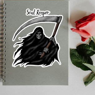 Pegatina Scary Grim Reaper Halloween Vinyl