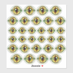 Pegatina Scary Lizard Alien Dragon Dinosaur Monster Eyes