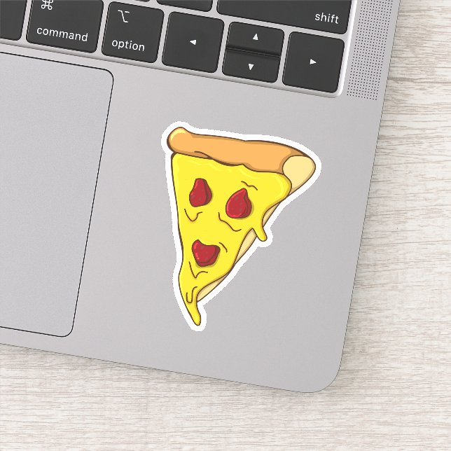 Pegatina Scary Pizza Face (Detalle)