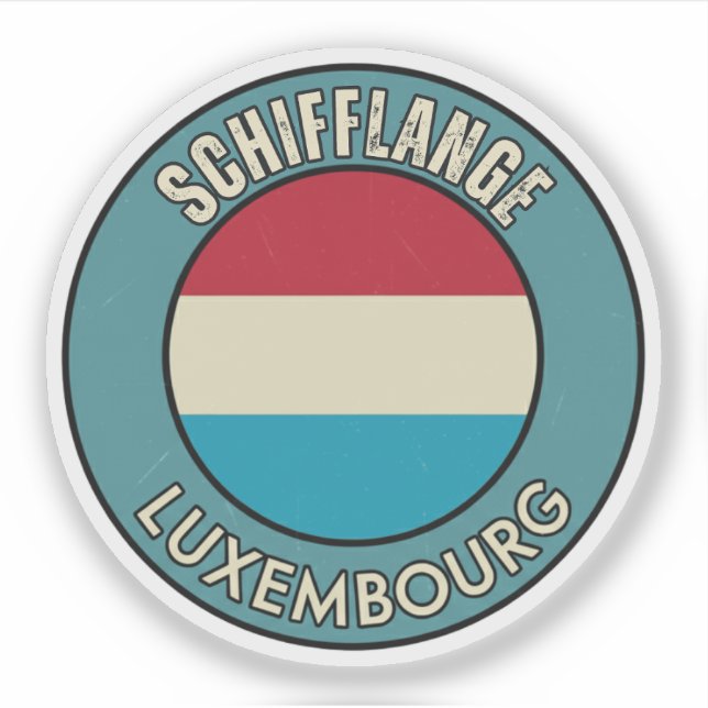 Pegatina Schifflange, Luxemburgo (Anverso)
