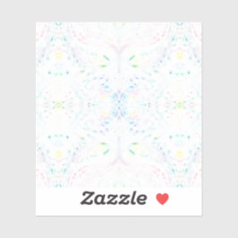 Pegatina Schism Light Abstract Rainbow White Watercolor Art