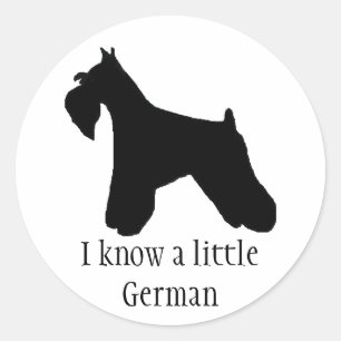 Pegatina Schnauzer en miniatura